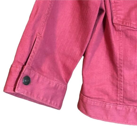 3 for $30! loft pink jean jacket - Picture 2 of 6